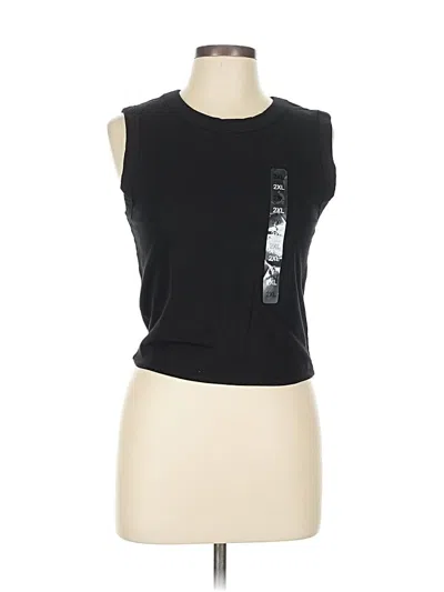 Pre-owned Cotton On Sleeveless T-shirt In Black