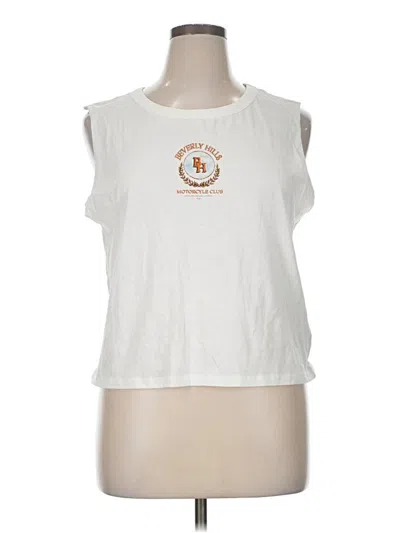 Pre-owned Cotton On Sleeveless T-shirt In White
