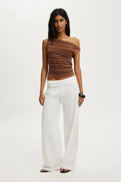 Cotton On Off Shoulder Knit Top In Neutral