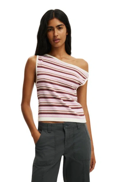 Cotton On S/less Off Shoulder Knit In Pink