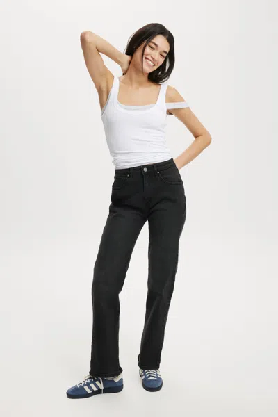 Cotton On Slim Straight Jean In Black