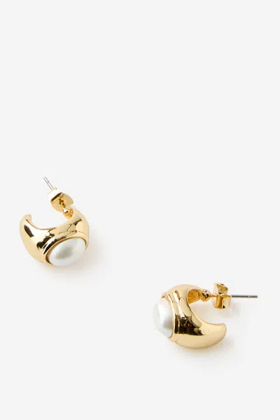 Cotton On Small Charm Earring In Gold