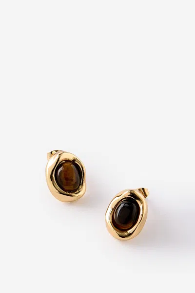 Cotton On Small Charm Earring In Gold