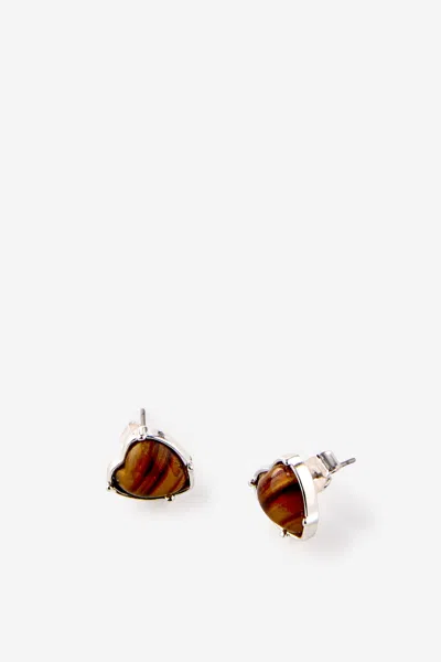 Cotton On Small Charm Earring In Multi