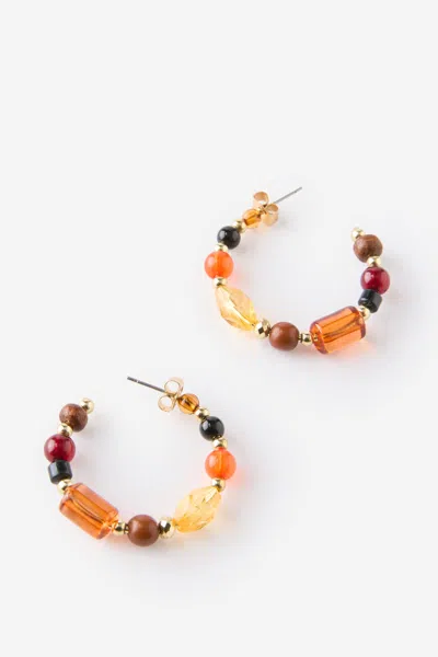 Cotton On Small Hoop Earring In Multi