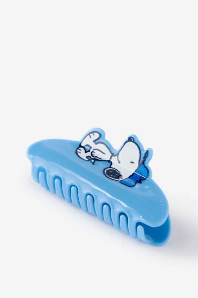 Cotton On Snoopy Hair Claw In Blue