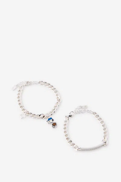 Cotton On Snoopy Multipack Bracelet In Lcn Pea Snoopy Up Silver Star