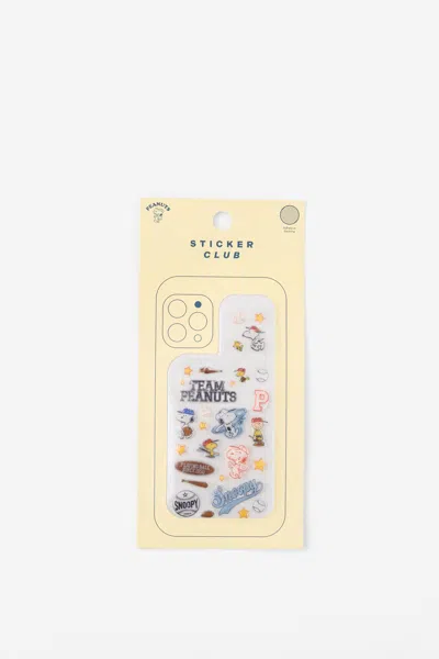 Cotton On Snoopy Sticker Club Mini In Lcn Pea Peanuts / Team Snoopy