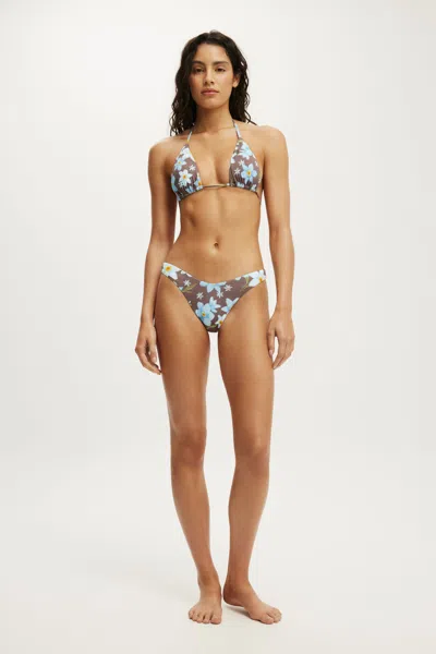 Cotton On Soft Dip High Side Brazilian Bikini Bottom In Multi