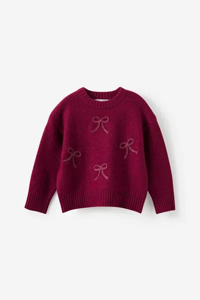 Cotton On Kids' Soft Knit Sweater In Burgundy