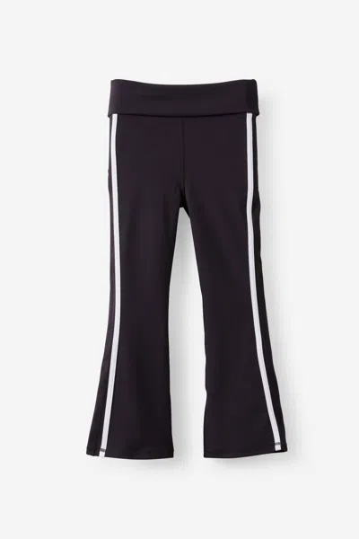 Cotton On Kids' Soft Stretch Active Fold Over Flare Legging In Black