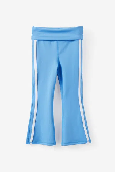 Cotton On Kids' Soft Stretch Active Fold Over Flare Legging In Blue
