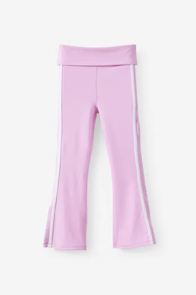 Cotton On Kids' Soft Stretch Active Fold Over Flare Legging In Pink