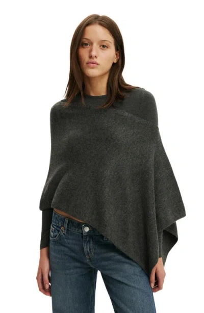 Cotton On Softest Luxe Poncho In Gray