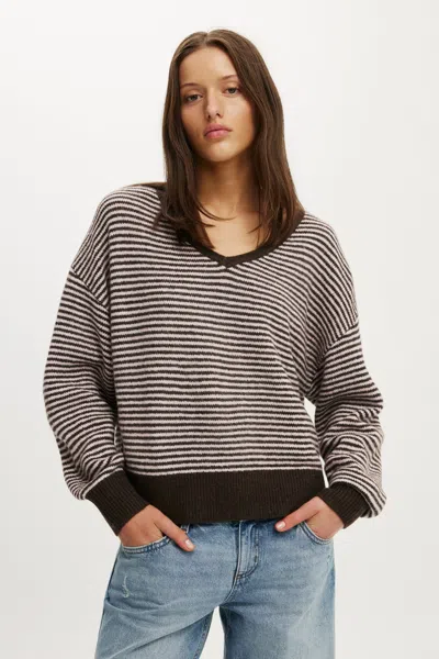 Cotton On Softest Luxe Slouchy V Knit In Multi