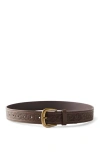 Cotton On Stamped Belt In Brown