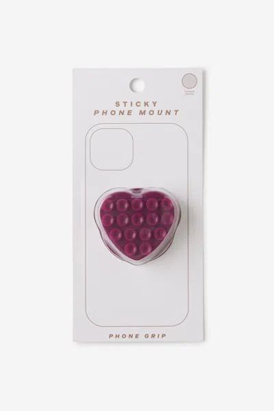Cotton On Sticky Phone Mount In Pink