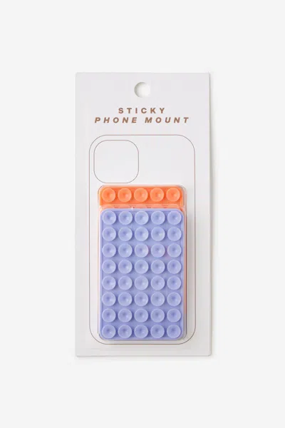 Cotton On Sticky Phone Mount In Purple