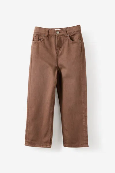 Cotton On Kids' Straight Leg Jean In Brown