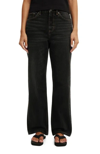 Cotton On Straight Leg Jeans In Black