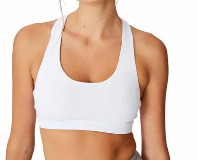 Cotton On Strappy Sports Crop Bra In White