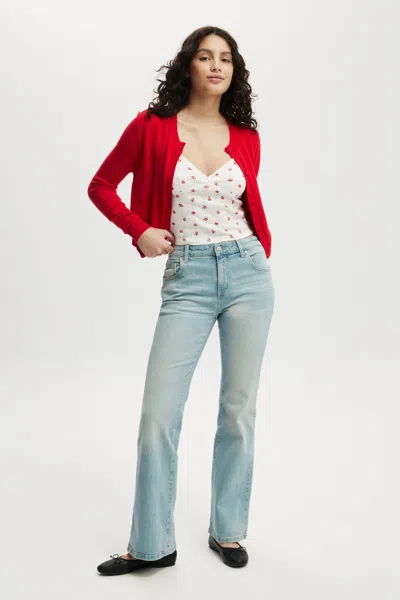 Cotton On Stretch Bootcut Flare Jean In Blue Moon