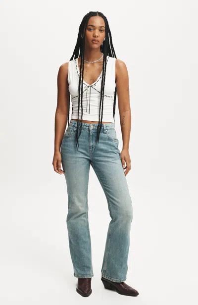 Cotton On Stretch Bootcut Flare Jean In Jewel Blue