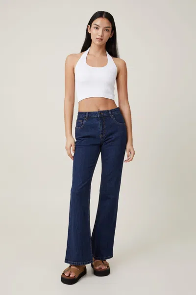 Cotton On Stretch Bootcut Flare Jean In Rinse Blue