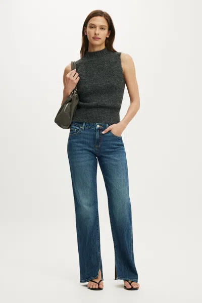 Cotton On Stretch Slim Straight Jean In Blue