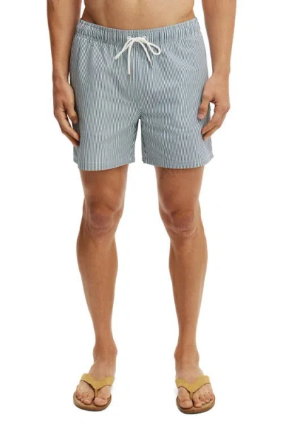 Cotton On Stretch Swim Short In Blue