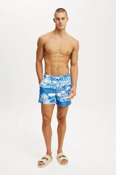 Cotton On Stretch Swim Short In Blue