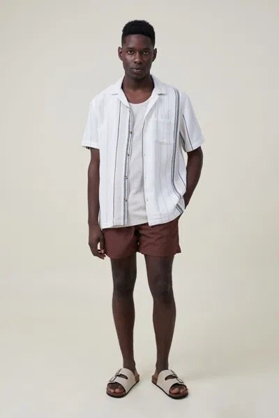 Cotton On Stretch Swim Short In Chocolate