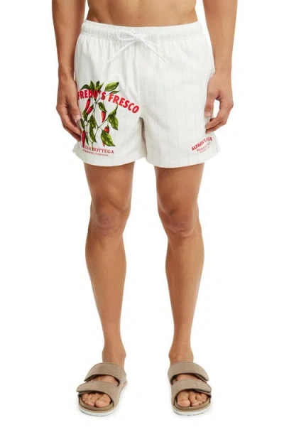 Cotton On Stretch Swim Short In White Alfredo S Fresco