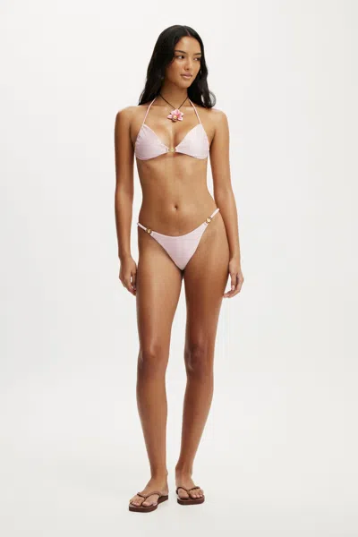 Cotton On String Tanga Brazilian Bikini Bottom In Neutral