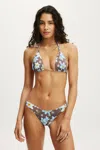 Cotton On String Triangle Bikini Top In Multi