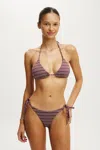 Cotton On String Triangle Bikini Top In Multi