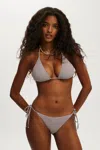 Cotton On String Triangle Bikini Top In Brown
