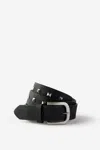 Cotton On Stud Belt In Black/burnished Silver