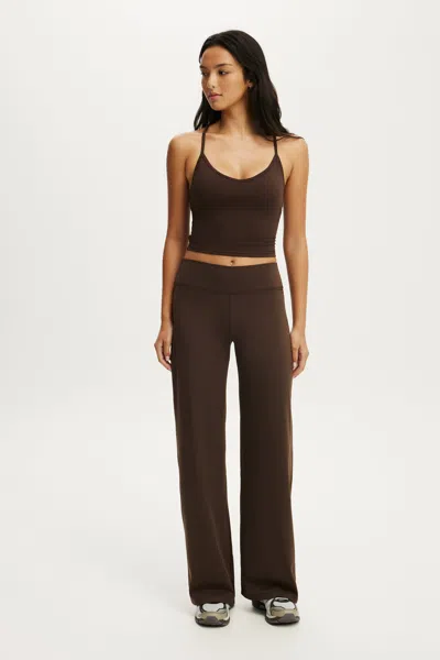 Cotton On Studio Wide Leg Pant In French Roast