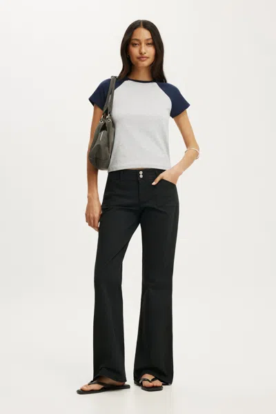 Cotton On Suki Low Rise Bootleg Pant In Black