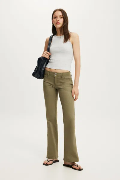 Cotton On Suki Low Rise Bootleg Pant In Multi