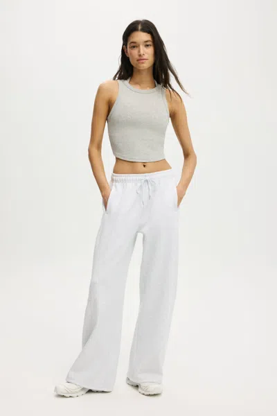 Cotton On Summer Fleece Adjustable Hem Sweatpant In Gray
