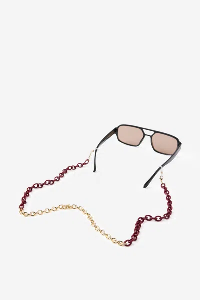 Cotton On Sunglass Chain In Burgundy Chain