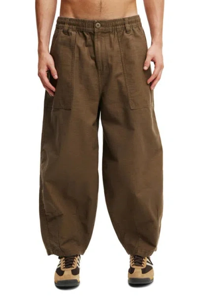 Cotton On Super Baggy Balloon Trouser In Chocolate
