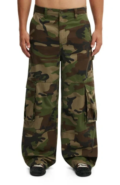 Cotton On Super Baggy Cargo Pant In Green