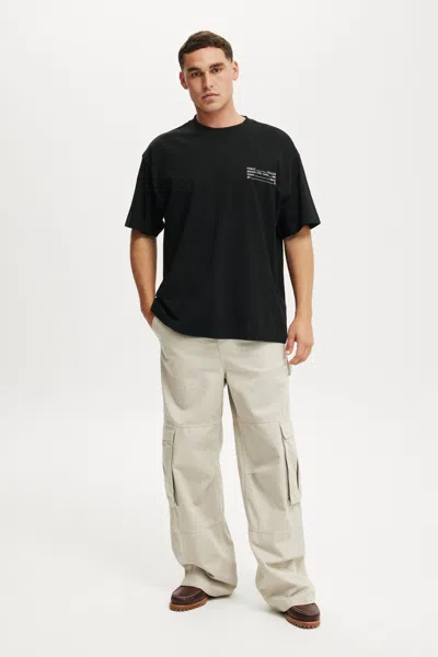 Cotton On Super Baggy Cargo Pant In Stone