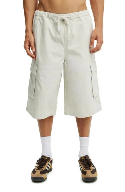 Cotton On Super Baggy Cargo Short In Stone