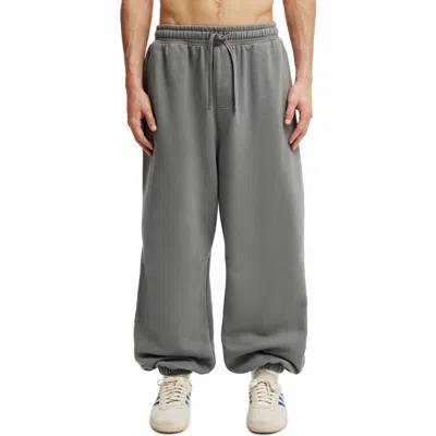 Cotton On Super Baggy Cuffed Track Pant In Gray