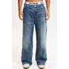 Cotton On Super Baggy Jean In Carpenter Rail Blue