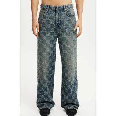 Cotton On Super Baggy Jean In Washed Blue